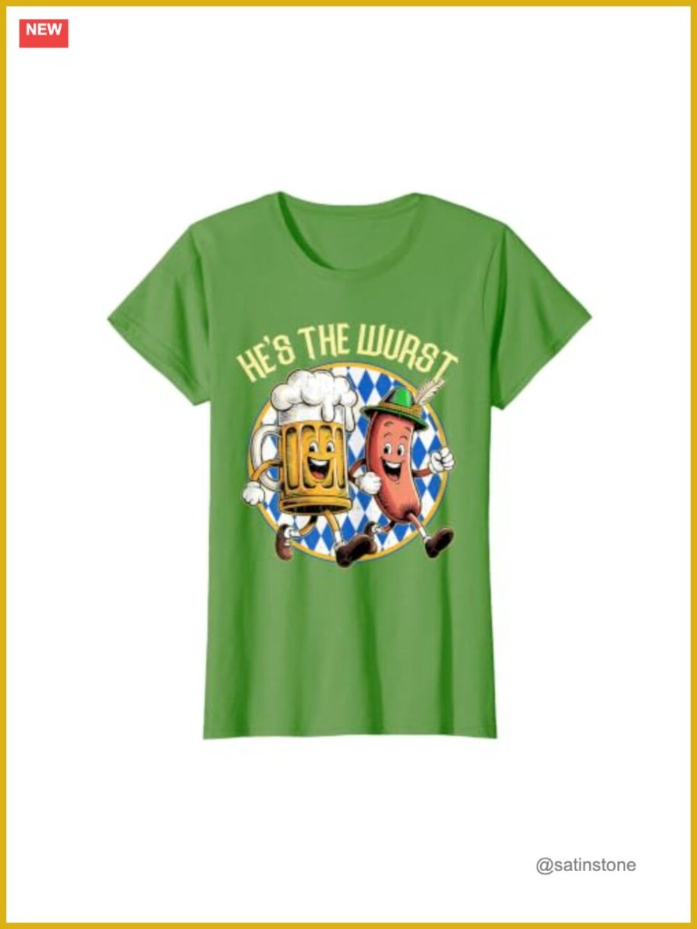 Funny Oktoberfest Beer T-Shirt for Men German Sausage Lover